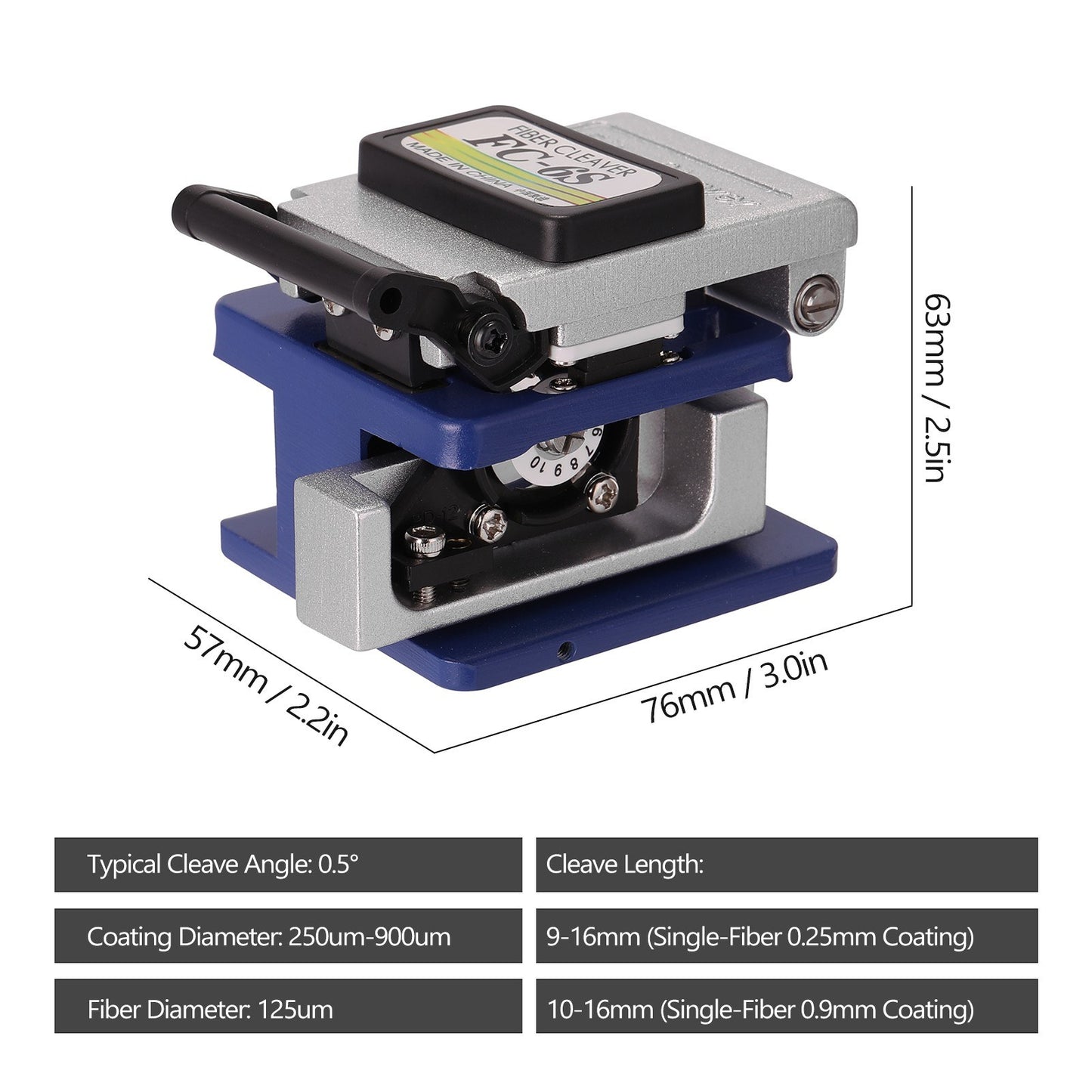 Cold Contact Dedicated Metal Cutting Fiber Cutter Fiber Cable Cut Fiber Cleaver Tool