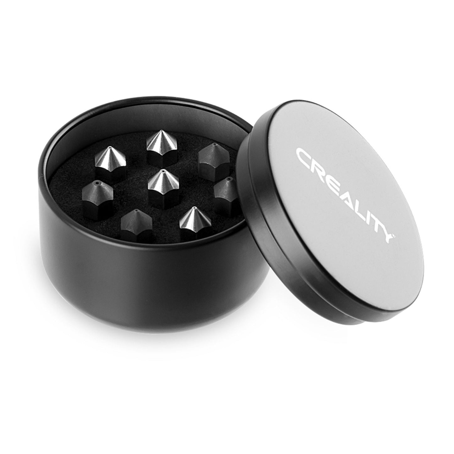 Creality 8Pcs 3D Printing Nozzle Kit 0.25mm 0.4mm 0.6mm 3D Printer Extruder Nozzle Print Head with Storage Box for CR-10/Ender-3/Ender-5 Series