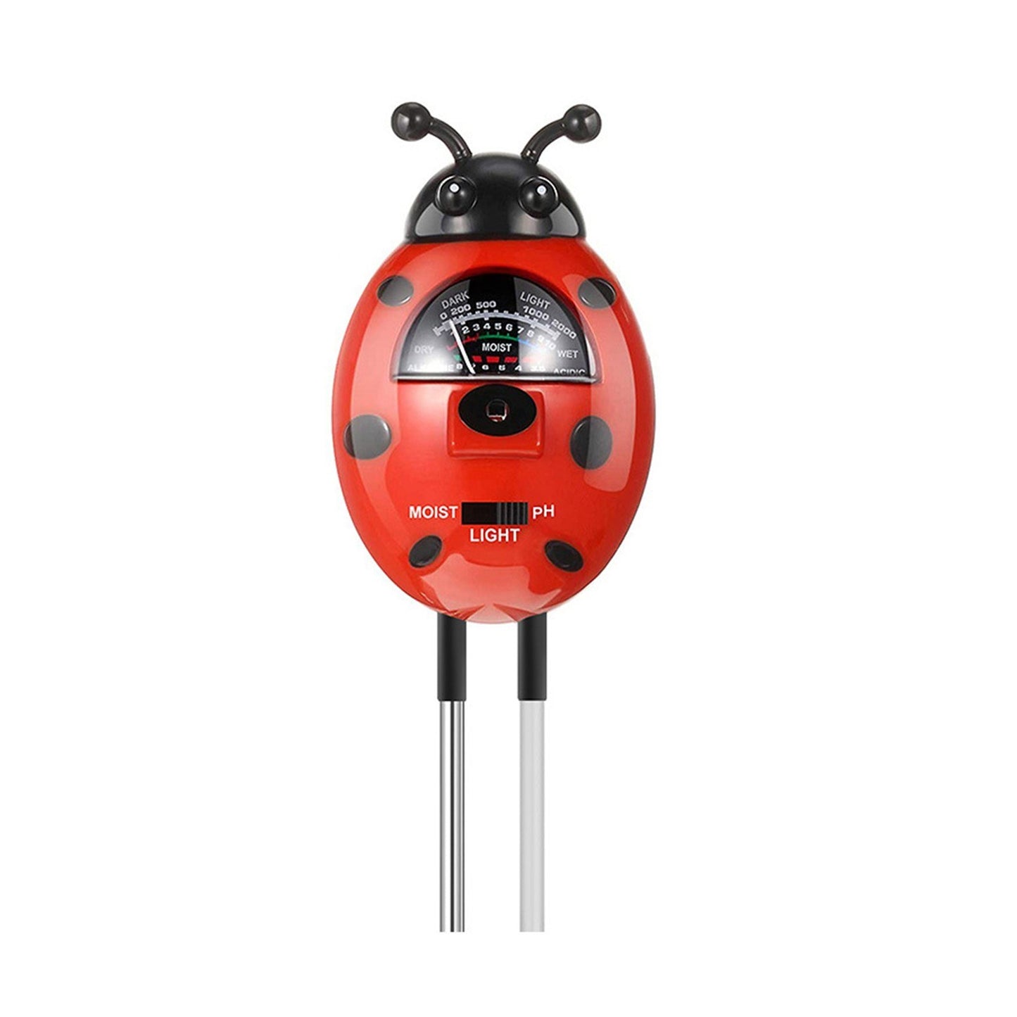 3-in-1 Portable Beetle Shape Soil Tester Moisture Light PH Meter Tool for Garden Farm Plant Law