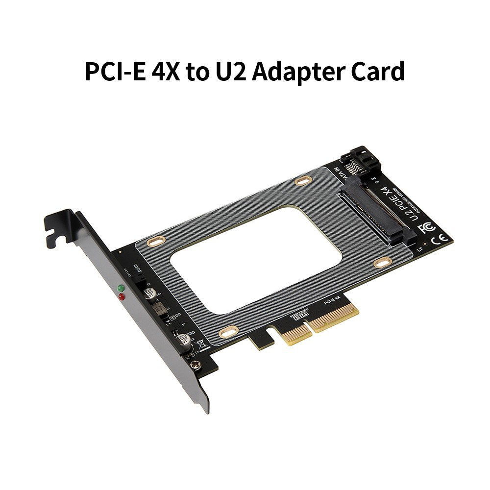 PCI-E 4X to U2 SFF-8639 Adapter Card SSD Expansion Card Compatible with U2 Hard Disk 2.5 inch SATA Hard Disk