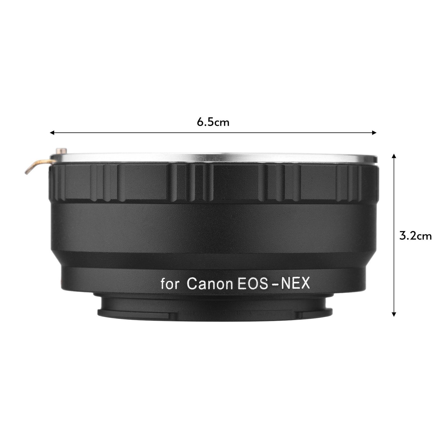 Andoer EOS-NEX Premium Aluminum Alloy Camera Lens Adapter Ring with Infinity Focus Replacement for Canon EOS Lens to Sony Alpha NEX E Mount Cameras NEX-3 NEX-5 NEX-5N A6000 A6500 NEX-C3 NEX-F3