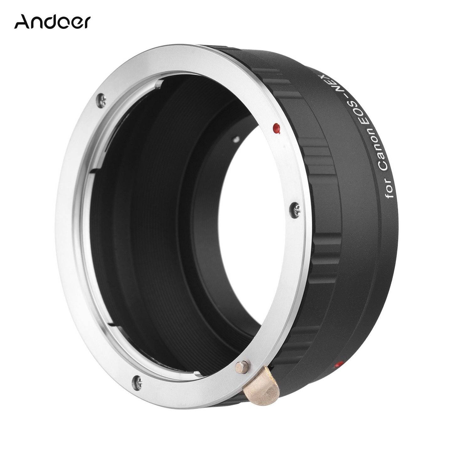 Andoer EOS-NEX Premium Aluminum Alloy Camera Lens Adapter Ring with Infinity Focus Replacement for Canon EOS Lens to Sony Alpha NEX E Mount Cameras NEX-3 NEX-5 NEX-5N A6000 A6500 NEX-C3 NEX-F3