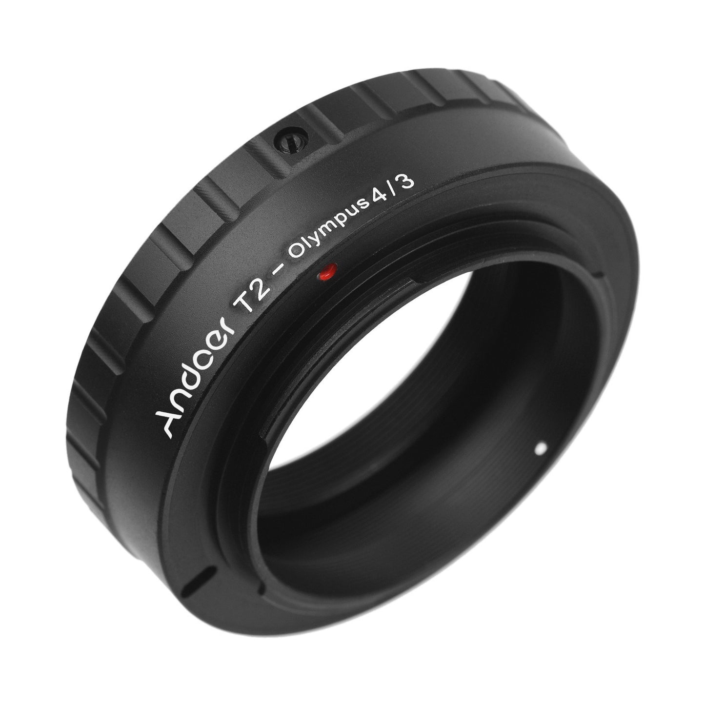 Andoer T/T2 Mount Lens Adapter Replacement Metal Lens Mount Adapter Ring for Olympus E-1/E-3/E-10/E-20/E-30/E-300/E-330/E-400/E-410/E-420/E-450/E-500/E-510/E-520/E-600/E-620/E-100 RS Micro 4/3 Mount Cameras