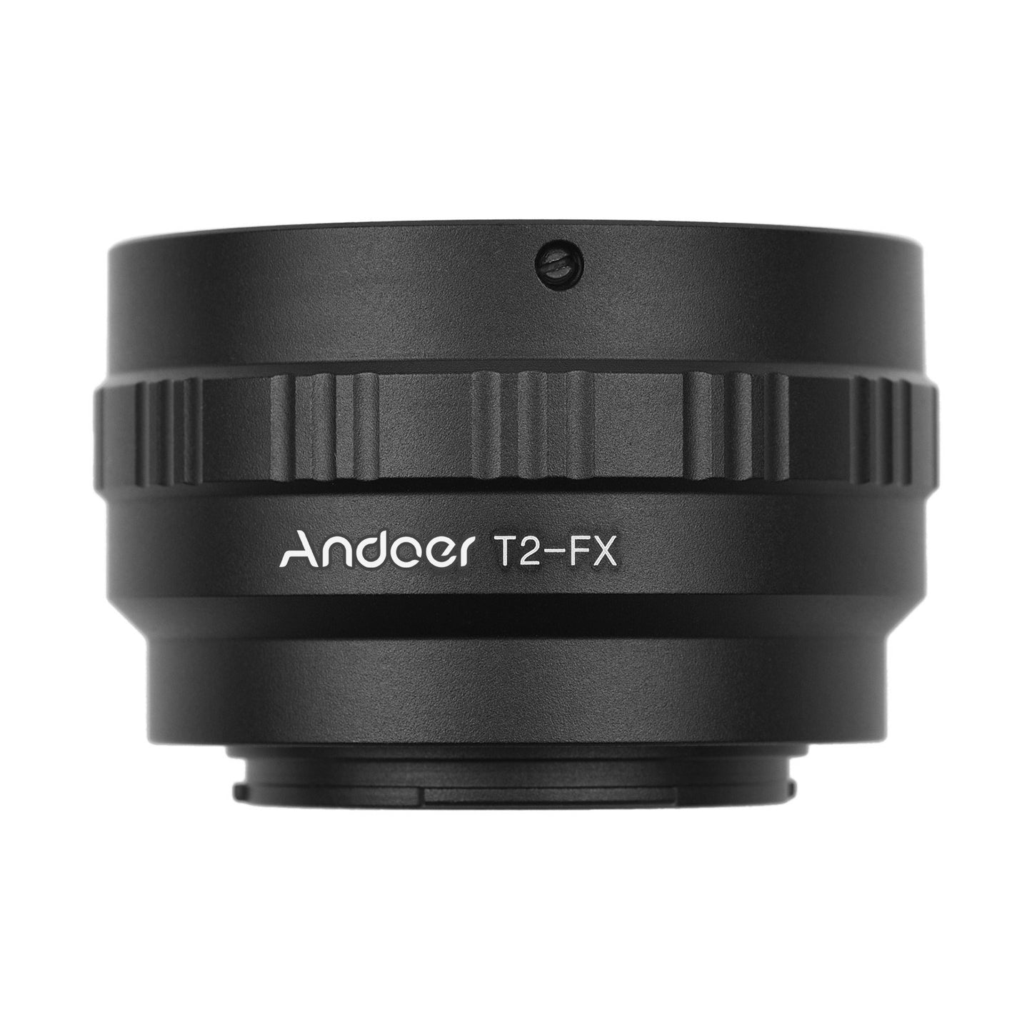 Andoer Flexible T2-FX Metal Lens Mount Adapter Ring Durable T/T2 Mount Lens Adapter Replacement for Fujifilm X-T1/X-A1/X-E2/X-M1/X-E1/X-Pro1 X-Mount Cameras