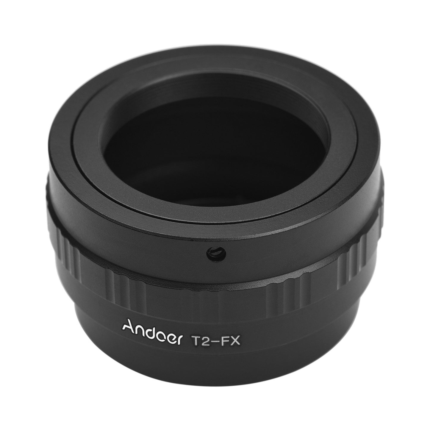 Andoer Flexible T2-FX Metal Lens Mount Adapter Ring Durable T/T2 Mount Lens Adapter Replacement for Fujifilm X-T1/X-A1/X-E2/X-M1/X-E1/X-Pro1 X-Mount Cameras