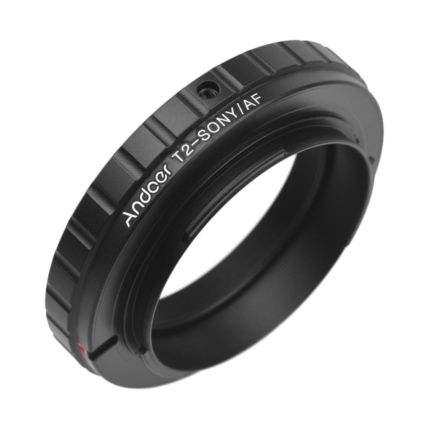 Andoer Tight Durable T2-AF Metal Lens Mount Adapter Ring T/T2 Mount Lens Adapter Replacement for Sony A100/A200/A230/A290/A300/A330/A350/A380/A390/A450/A500/A550/A560/A580/A700/A850/A900/A33/A37/A55/A57/A65/A77 Alpha Mount Cameras