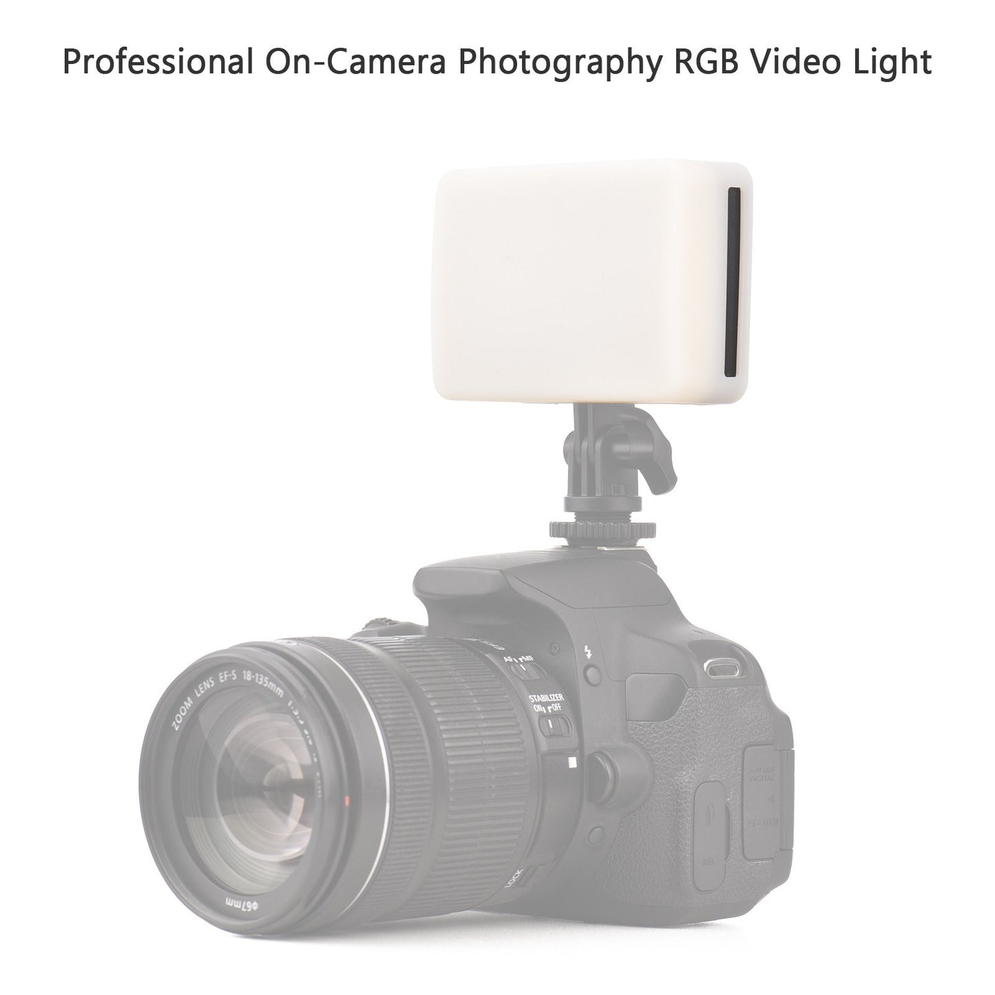 Andoer NW-4 RGB LED Video Conference Lighting 3200K-5600K Bi-Color Brightness Dimmable Photography Light with Phone Clip Computer Clip