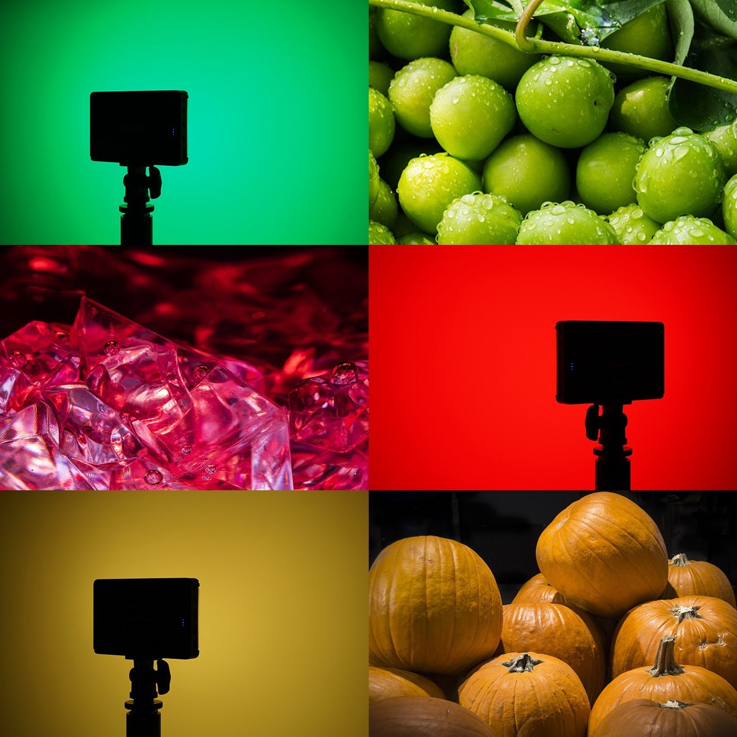 Andoer NW-4 RGB LED Video Conference Lighting 3200K-5600K Bi-Color Brightness Dimmable Photography Light with Phone Clip Computer Clip