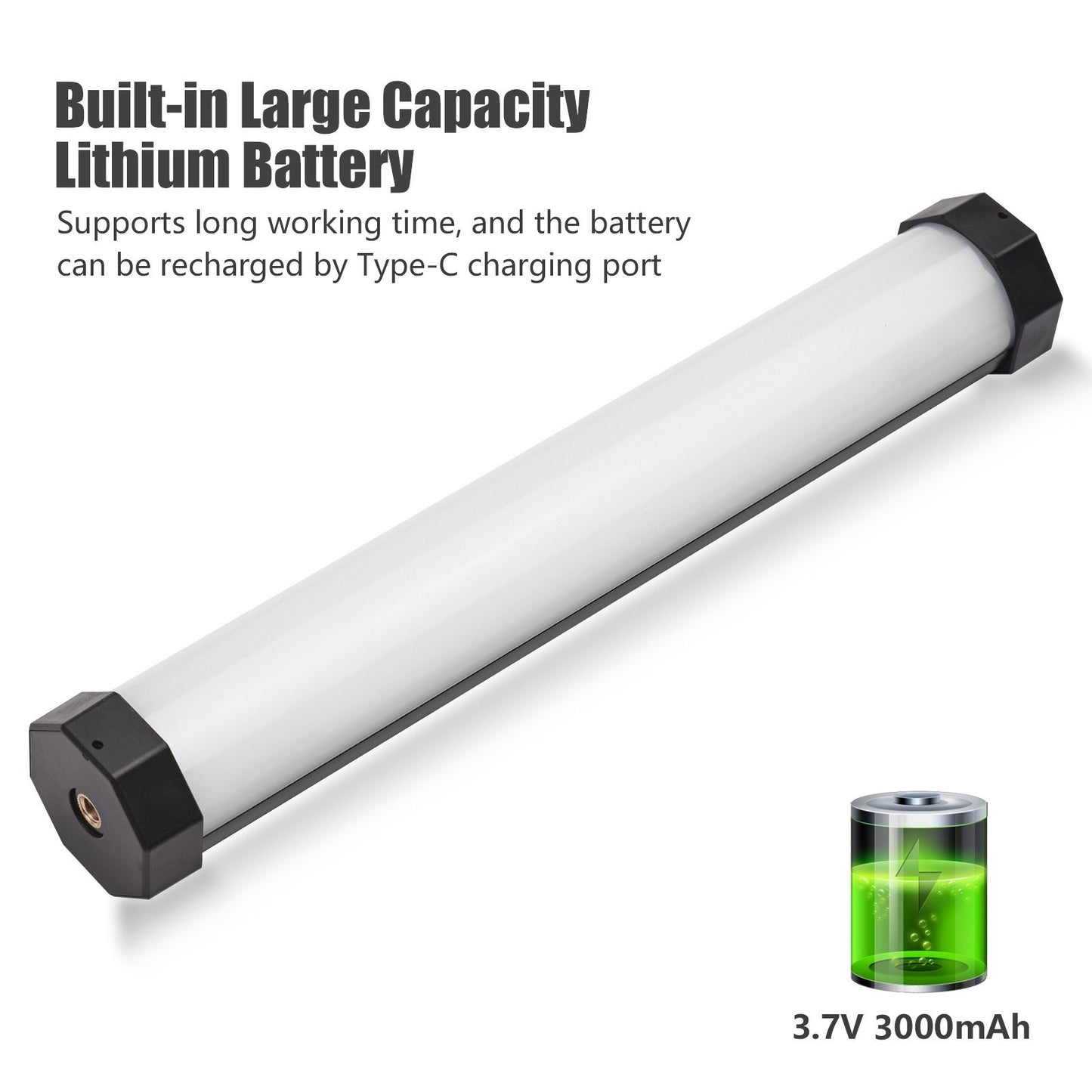 Magnetic RGB LED Video Light Tube Handheld Photography Light Stick Wand 2500K-8500K for Video Photography