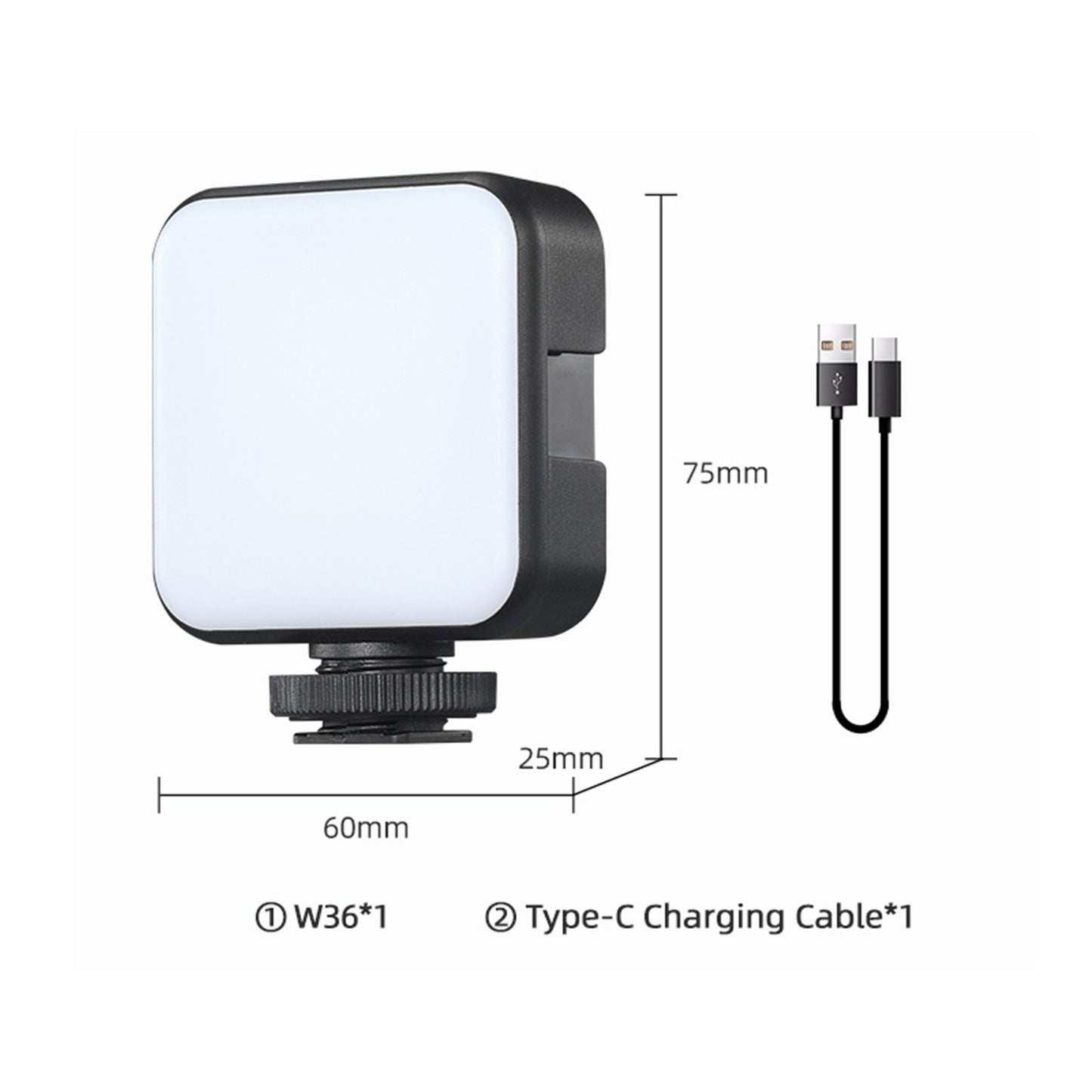 SOONPHO LED Video Light 5600K Photography Lighting Video Conference Lighting with Clip 1/4 Thread Port Cold Shoe