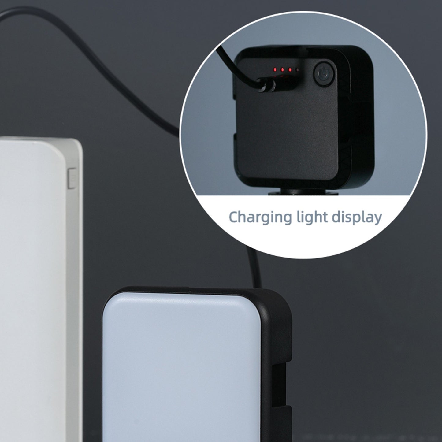 SOONPHO LED Video Light 5600K Photography Lighting Video Conference Lighting with Clip 1/4 Thread Port Cold Shoe