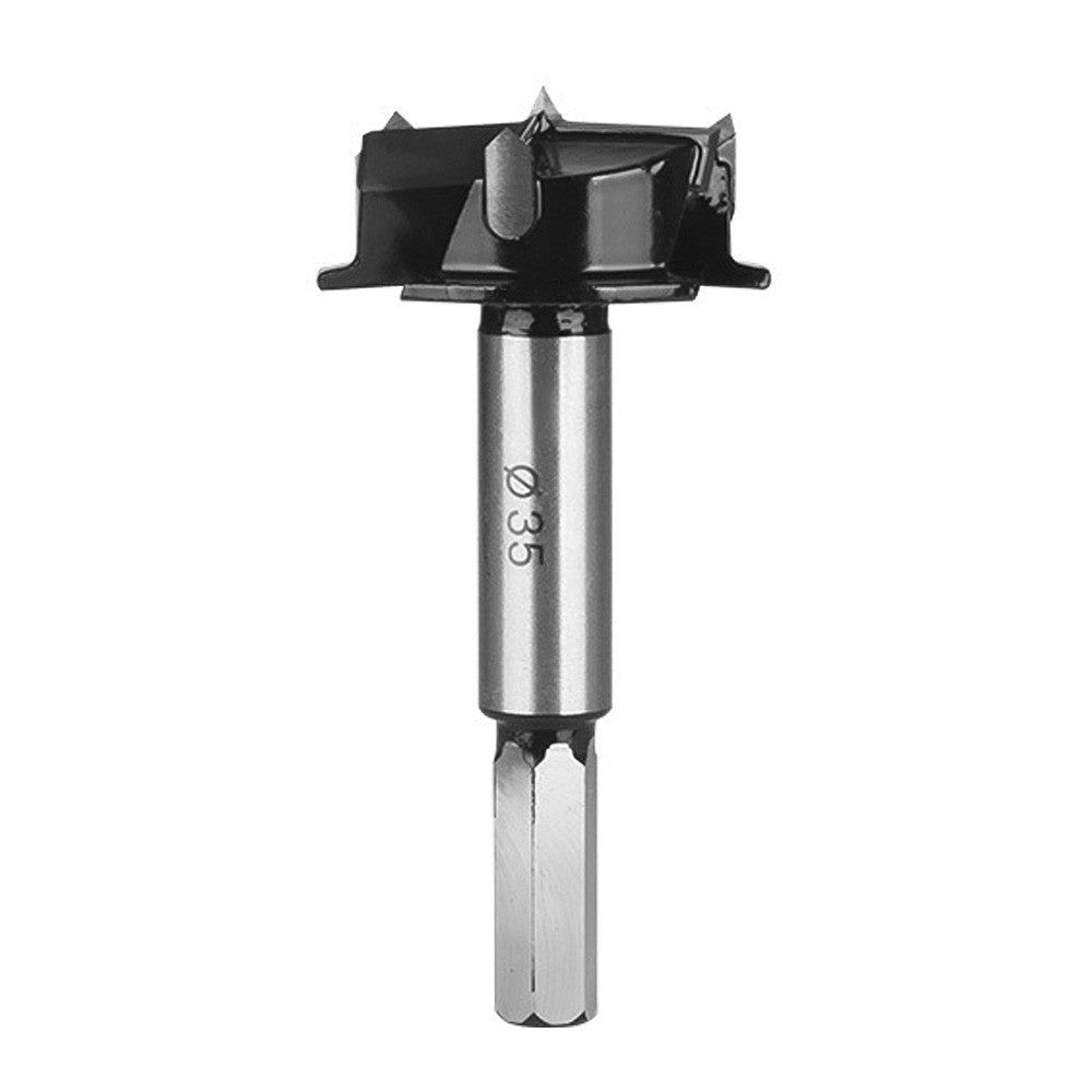 9mm Shank Cemented Carbide 35mm Forstner Bit Woodworking Wood Plastic Drilling Hole Opener Tool