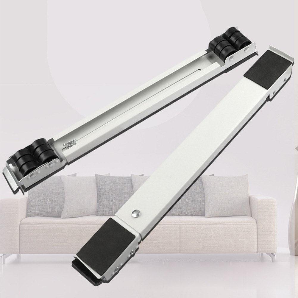 1 Set Home Household Refrigerator Movable Adjustable Stand Moving Base 24-Wheels Roller Bracket