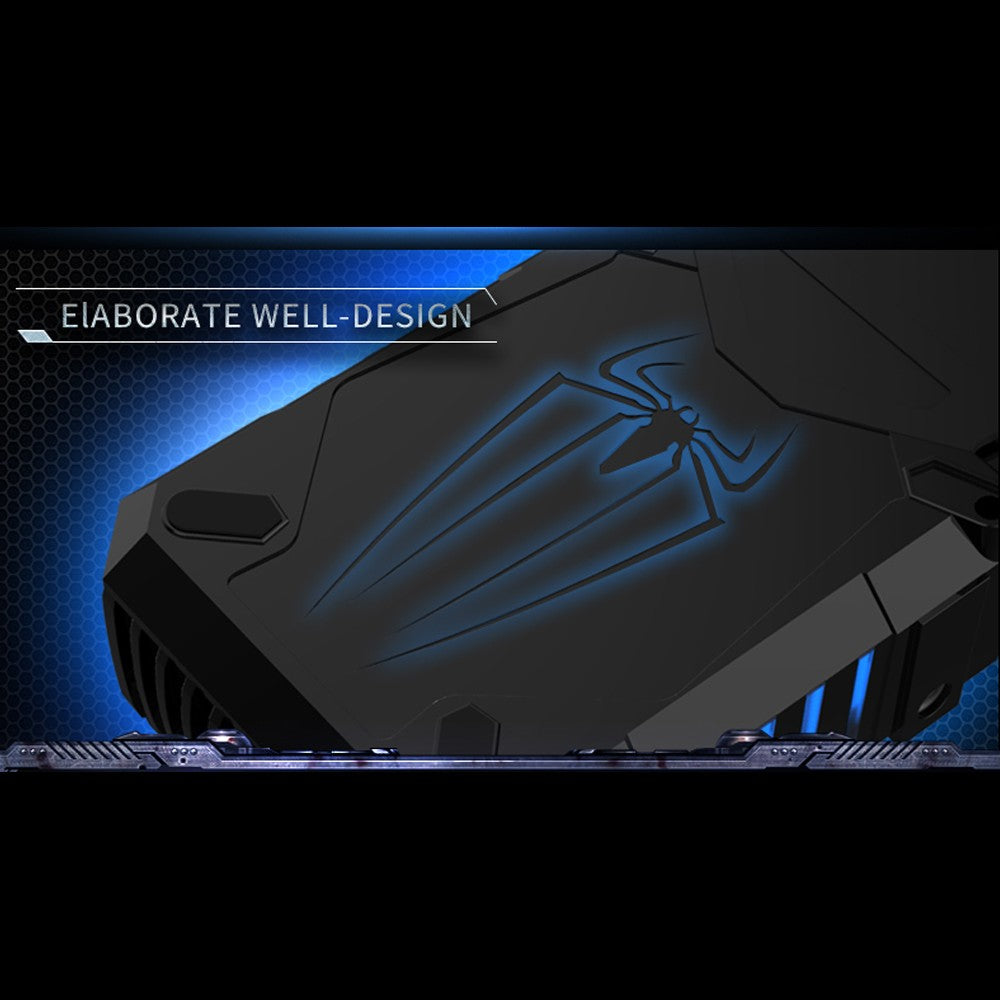 COOLCOLD K29 Laptop Fan Cooler Intelligent Temperature Control External Gaming Cooling Pad with Breathing Light