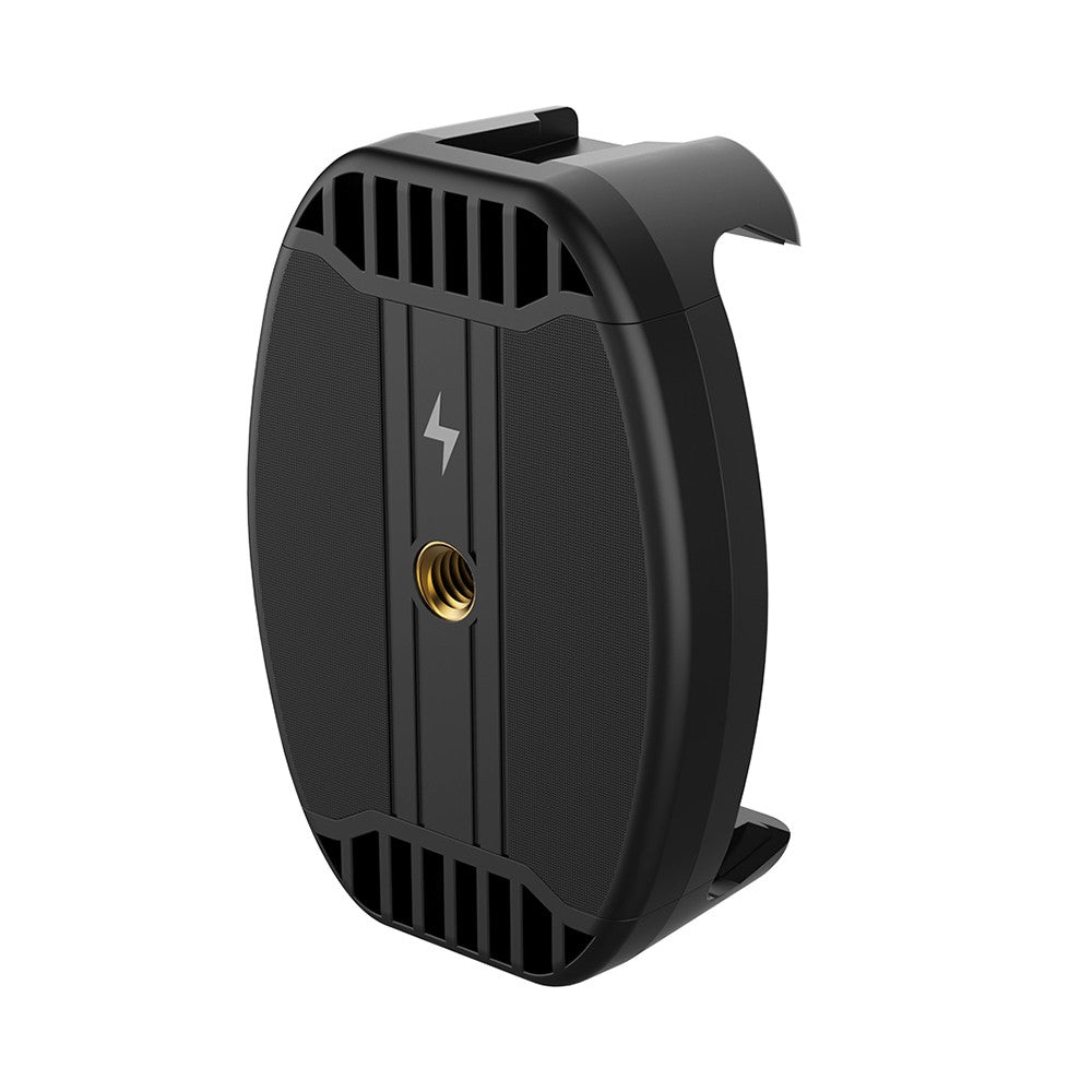 ULANZI ST-13 Quick-Grip Wireless Charging Holder Clamp with 1/4 Screw Cold Shoe Mount for Microphone LED Video Light