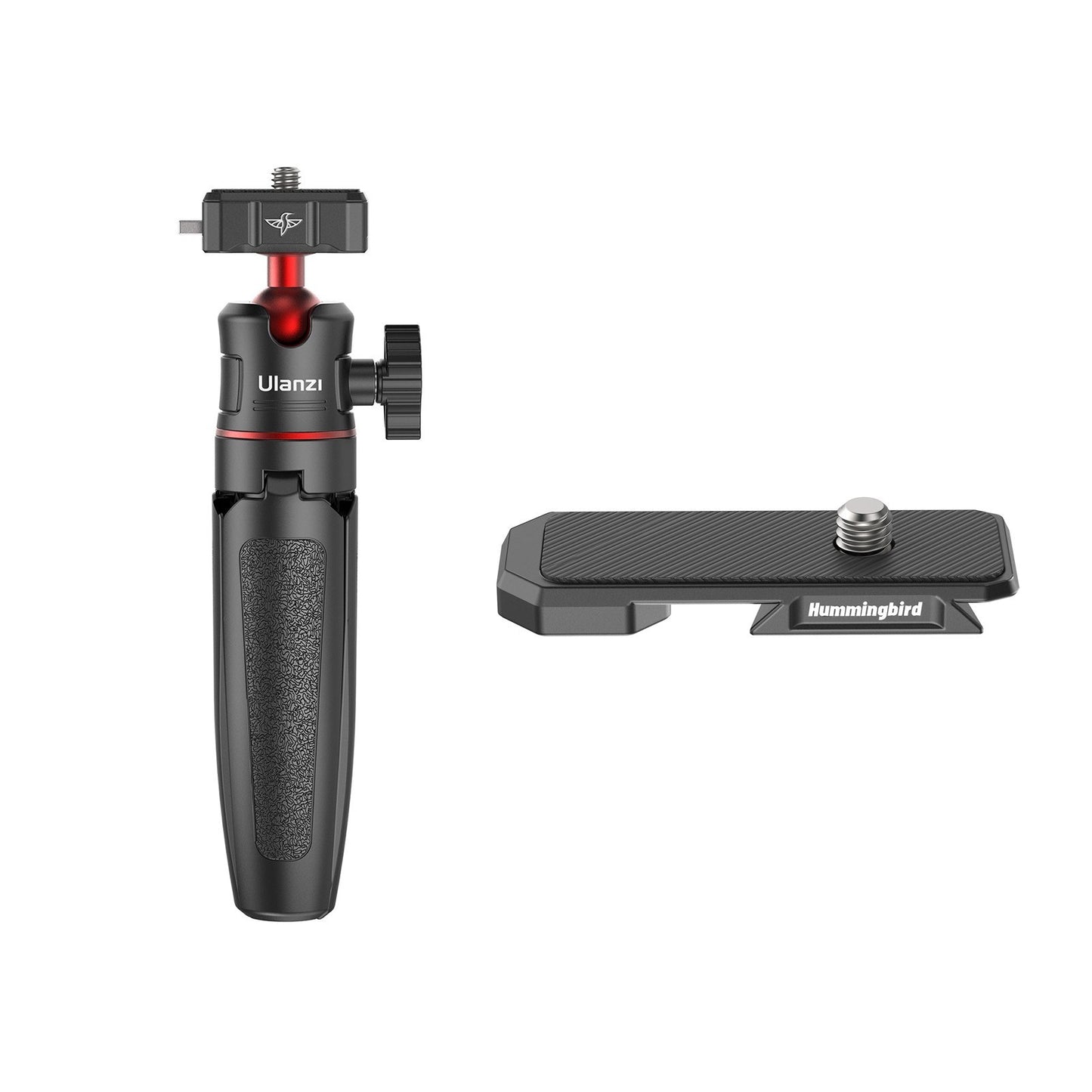 Uniqkart R078 28cm/11in Selfie Stick Tripod 3-level Extendable 2-in-1 PC Selfie Stick Stand with Quick Release Ball Head for DSLR Smartphone