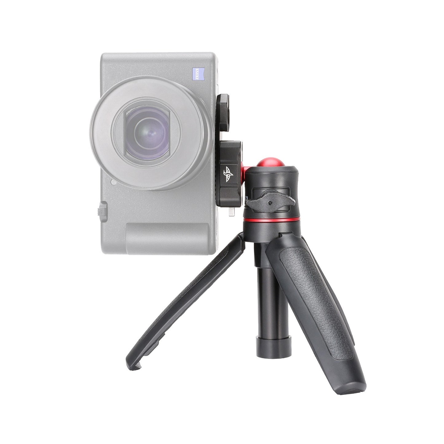 Uniqkart R078 28cm/11in Selfie Stick Tripod 3-level Extendable 2-in-1 PC Selfie Stick Stand with Quick Release Ball Head for DSLR Smartphone