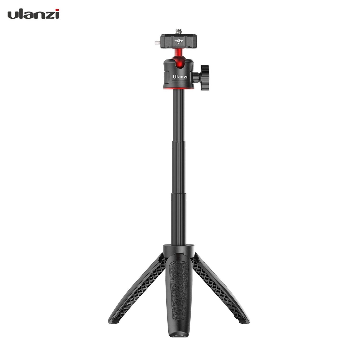 Uniqkart R078 28cm/11in Selfie Stick Tripod 3-level Extendable 2-in-1 PC Selfie Stick Stand with Quick Release Ball Head for DSLR Smartphone