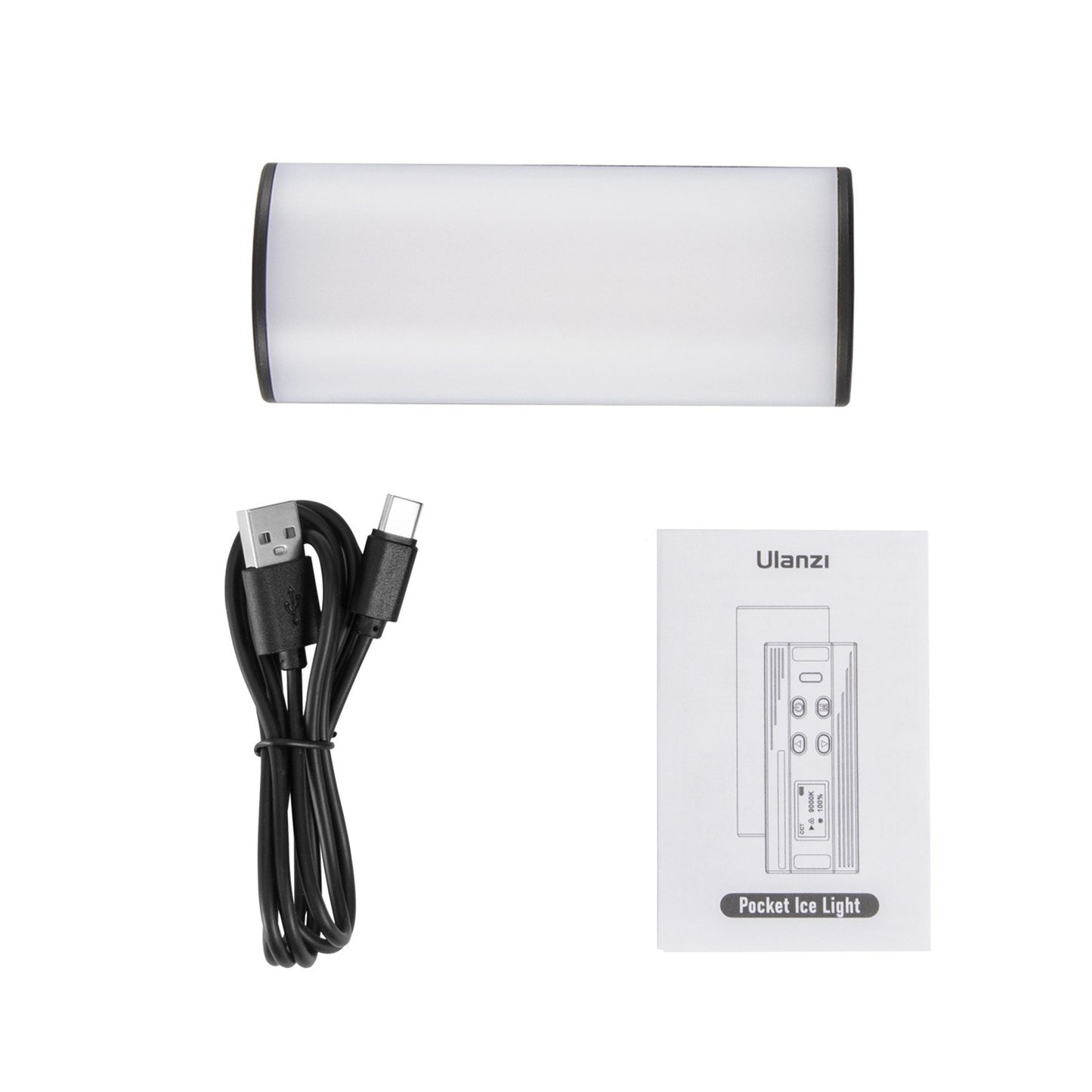 Uniqkart i-Light Handheld Photography Light Wand Magnetic RGB Tube Light 2500K-9000K CRI 95+ Video Light with 20 Lighting Effects