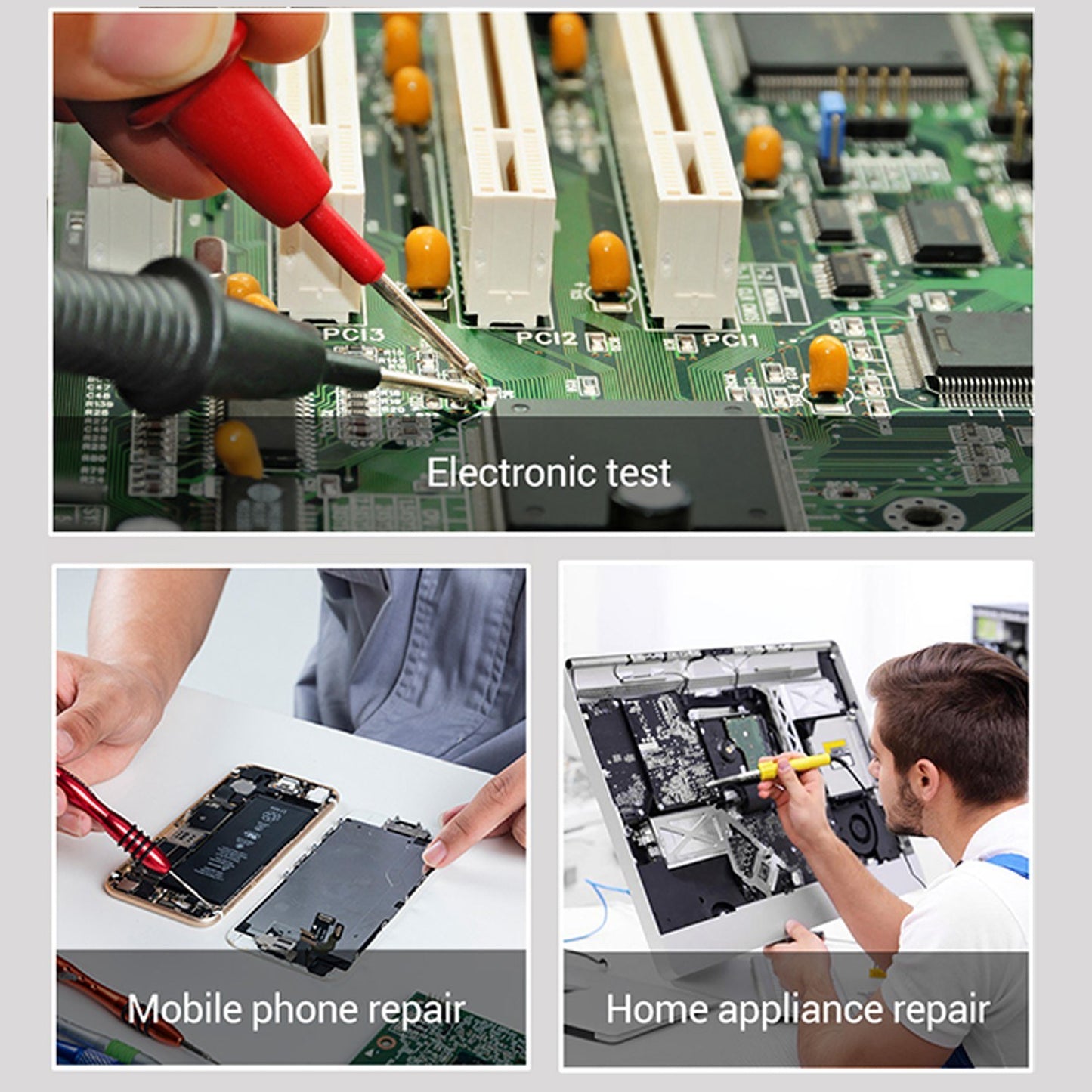 Aneng AN8002 Digital Multimeter RMS 6000 Counts Volt Meter Ohmmeter Auto-Ranging Tester AC/DC Voltage and Current, Temperature - Orange