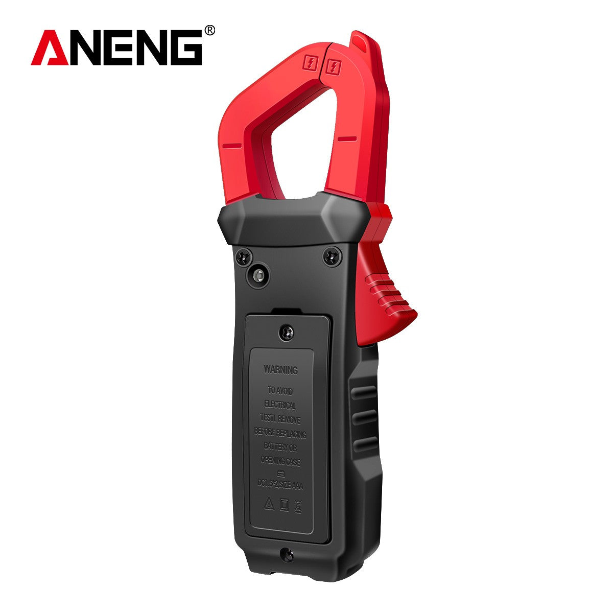Aneng Digital Clamp Meter AC/DC Voltage Current Tester Auto-Ranging Temperature Capacitance Resistance Diodes Continuity Test - Red