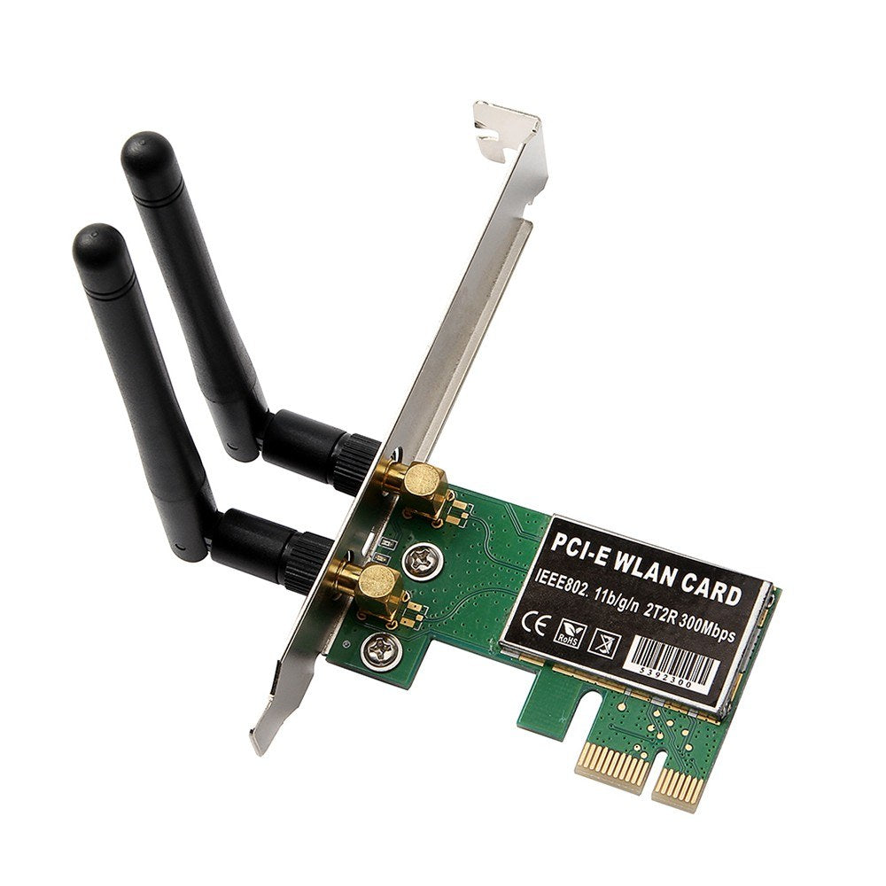 WiFi Card PCI-E Wireless AC 1200Mbps Dual Band Network Card WiFi Receiver Transmitter Network Signal Intensifier for Desktop PC Gaming - Green