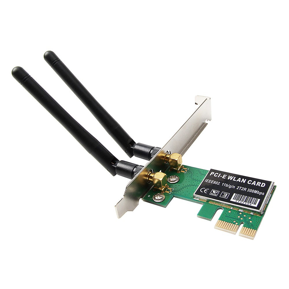 WiFi Card PCI-E Wireless AC 1200Mbps Dual Band Network Card WiFi Receiver Transmitter Network Signal Intensifier for Desktop PC Gaming - Green