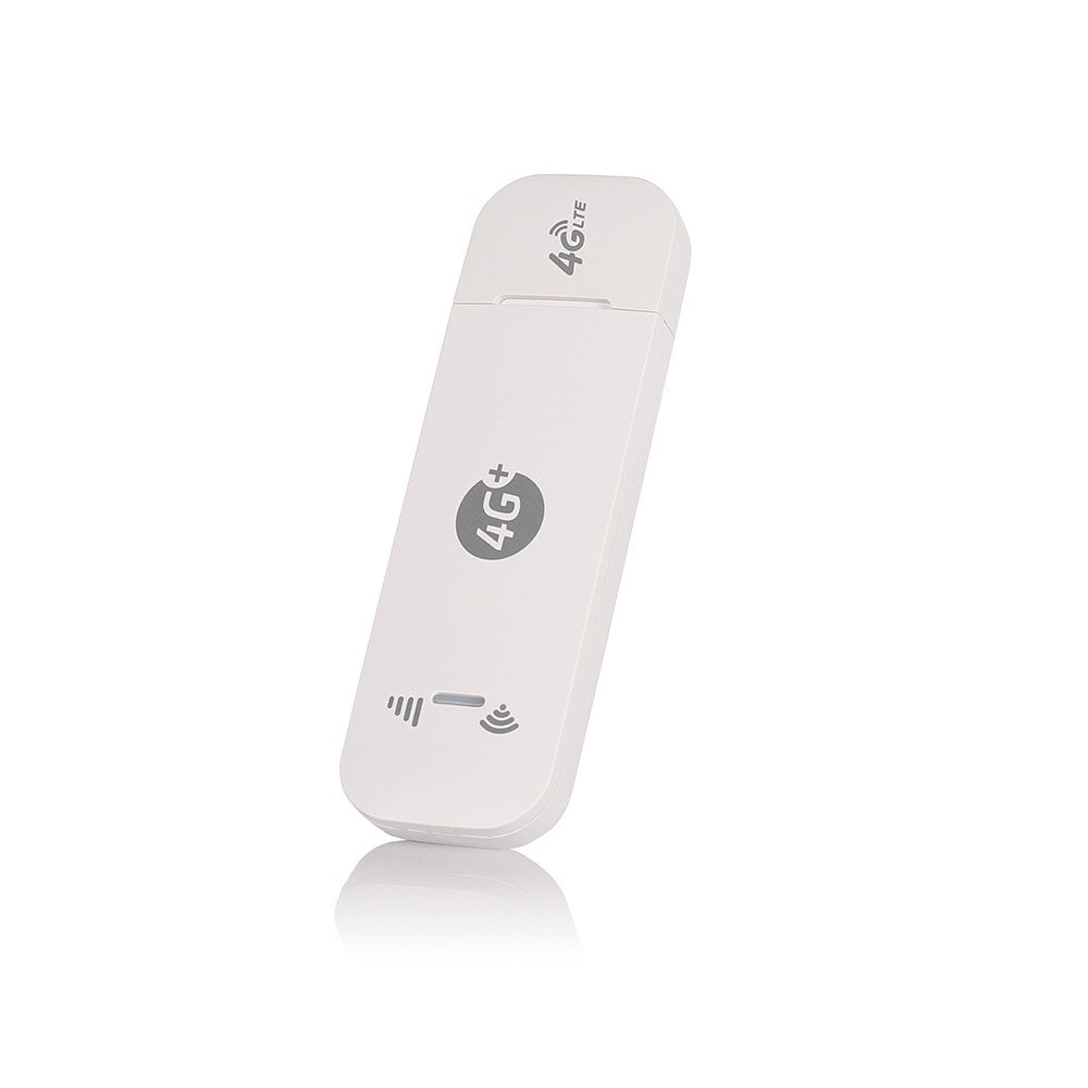 4G LTE USB Modem WiFi Dongle Mini Mobile WiFi Hotspot Router with SIM Card Slot 150Mbps DL 50Mbps UL Share Up to 10 WiFi Users - EU Version/White
