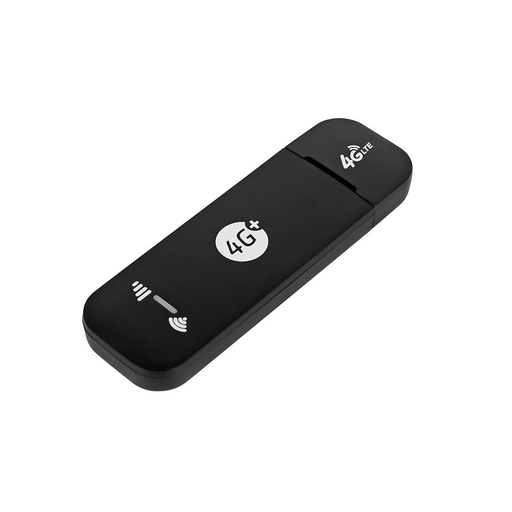 4G LTE USB Modem WiFi Dongle Mini Mobile WiFi Hotspot Router with SIM Card Slot 150Mbps DL 50Mbps UL Share Up to 10 WiFi Users - EU Version/Black