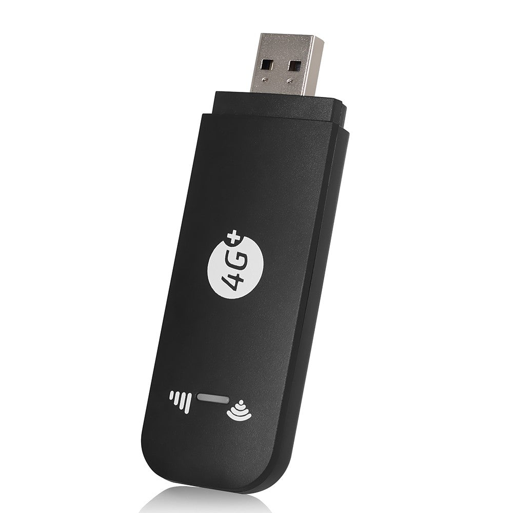 4G LTE USB Modem WiFi Dongle Mini Mobile WiFi Hotspot Router with SIM Card Slot 150Mbps DL 50Mbps UL Share Up to 10 WiFi Users - US Version/Black
