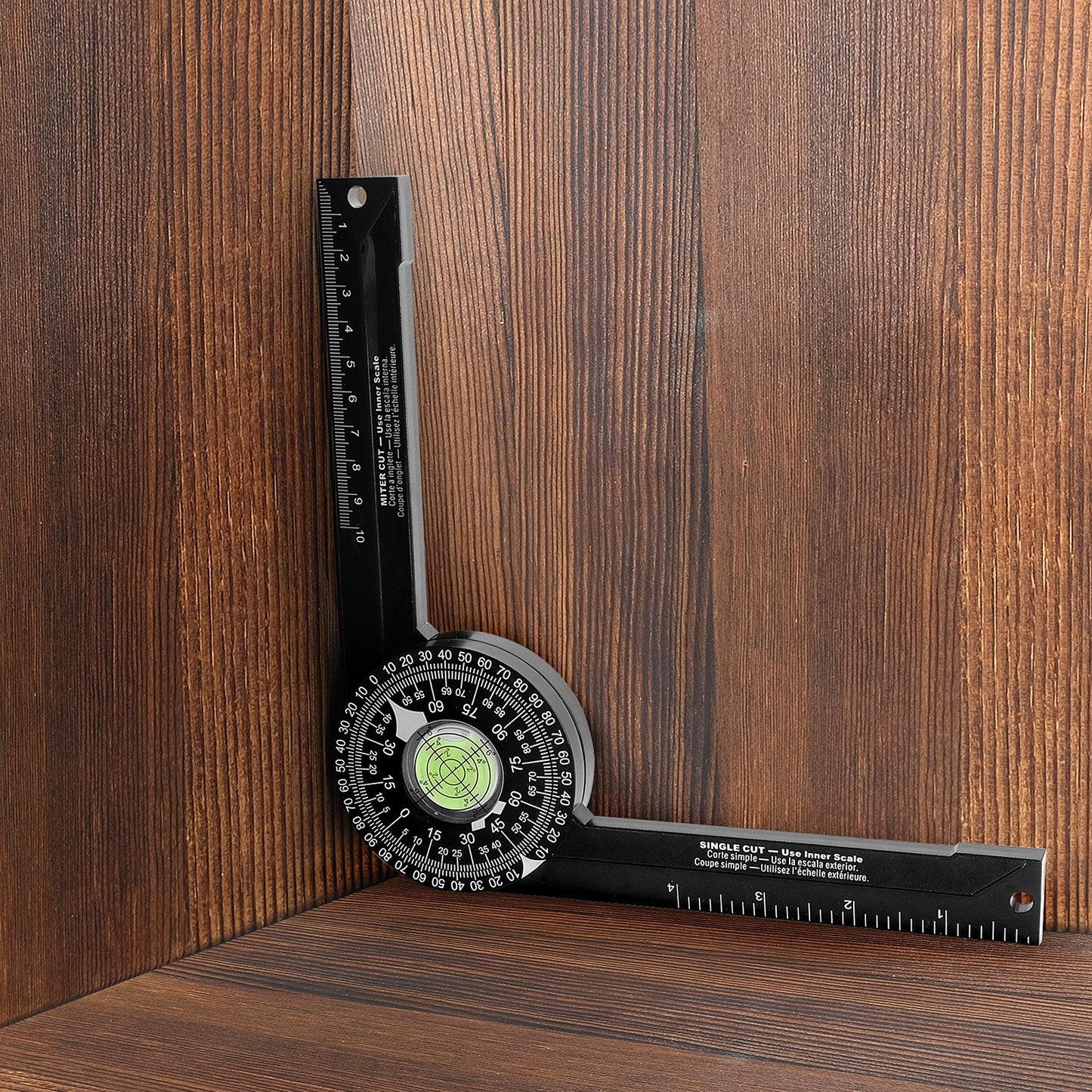 Miter Saw Protractor Woodworking Cutting Positioner Angle Gauge Protractor 360 Degree Horizontal Angle Finder Measurement Tool