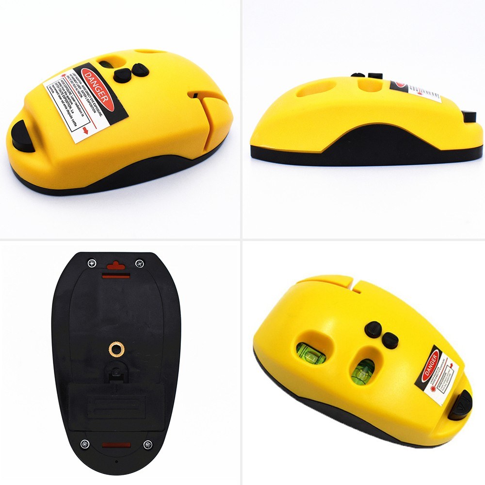 Level Measuring Tool Mini Leveller Bubble Level 90-degree Vertical Horizontal Level Line Hardwood Flooring Home Tile Stone Brick Installation - Yellow