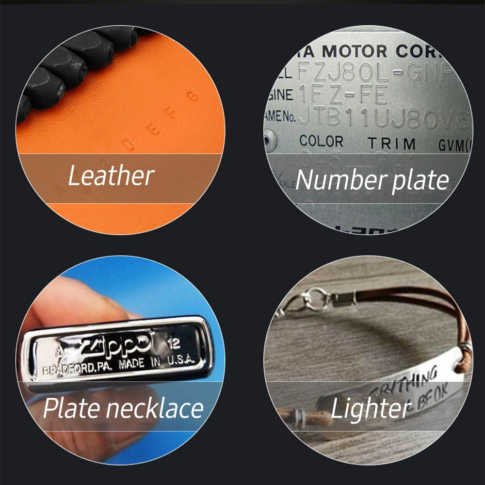 Leather Working Tools 38 Pcs Symbol Letter and Number Punch Set Metal Stamps Kit for Hand Sewing Stitching Stamping Set and Saddle Making