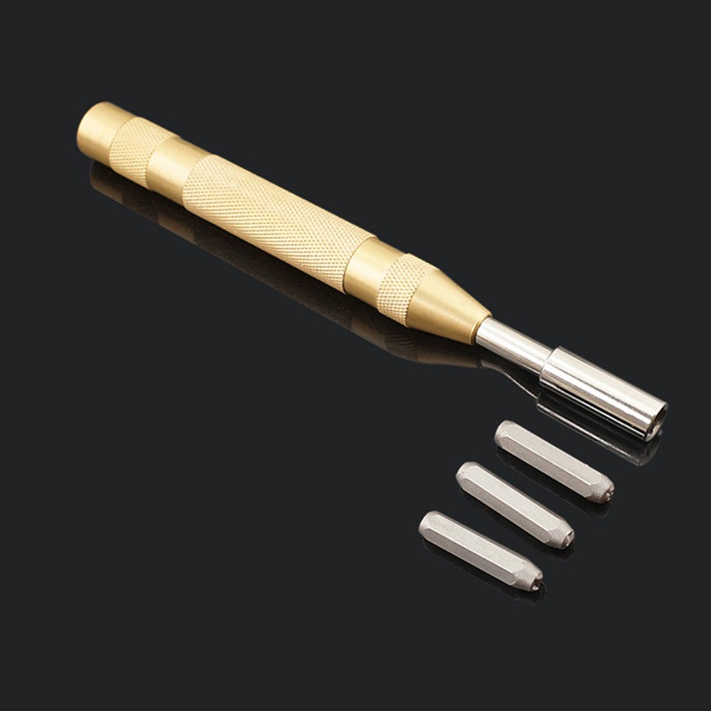 Leather Working Tools 38 Pcs Symbol Letter and Number Punch Set Metal Stamps Kit for Hand Sewing Stitching Stamping Set and Saddle Making