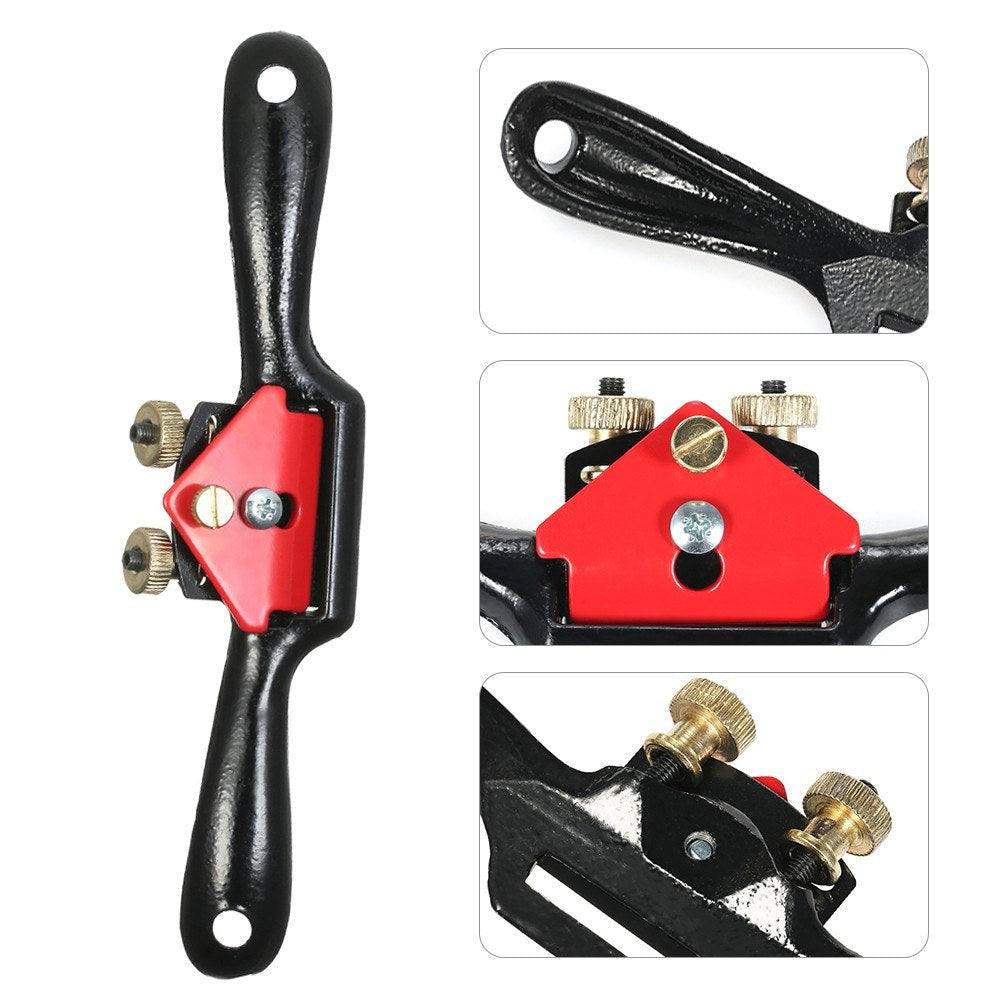 9 Inch Adjustable SpokeShave with Metal Blade + Woodworking Plane Wood Working Hand Tool for Wood Craftsman Wood Carver