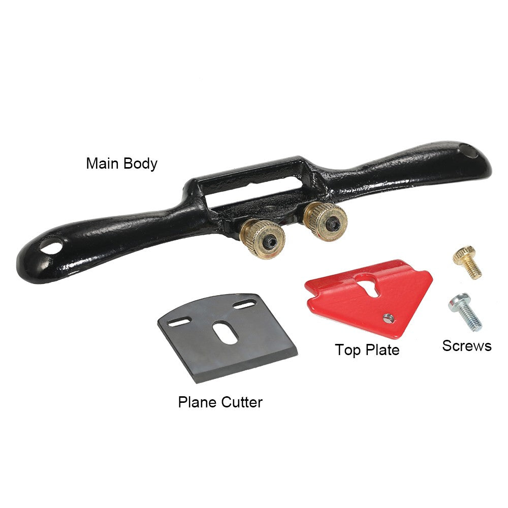 9 Inch Adjustable SpokeShave with Metal Blade + Woodworking Plane Wood Working Hand Tool for Wood Craftsman Wood Carver