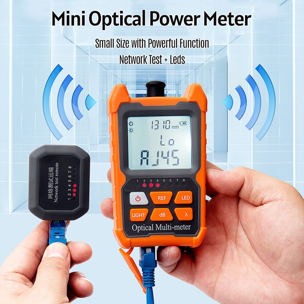 Optical Power Meter FC/SC/ST Universal Interface Fiber Tester Portable Leds Lighting Network Cable Test Equipment
