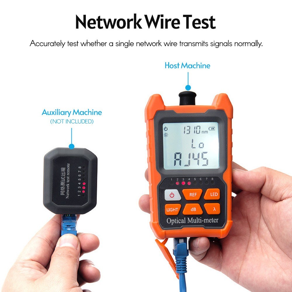 Optical Power Meter FC/SC/ST Universal Interface Fiber Tester Portable Leds Lighting Network Cable Test Equipment