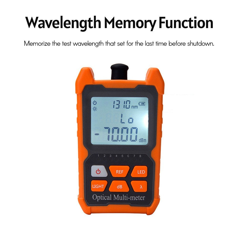 Optical Power Meter FC/SC/ST Universal Interface Fiber Tester Portable Leds Lighting Network Cable Test Equipment