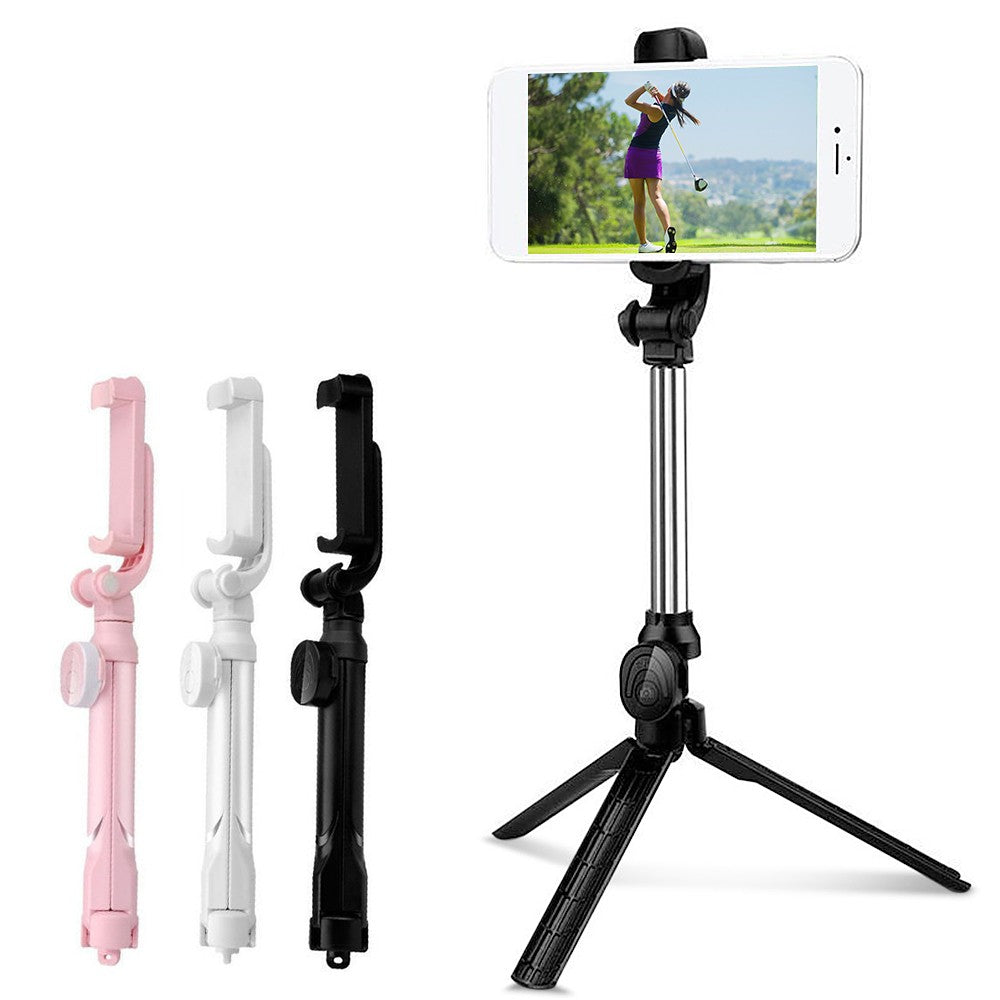 Record Golf Swing Phone Holder Golf Analyzer Accessories Extendable Phone Tripod Stand with Remote Shutter - Pink