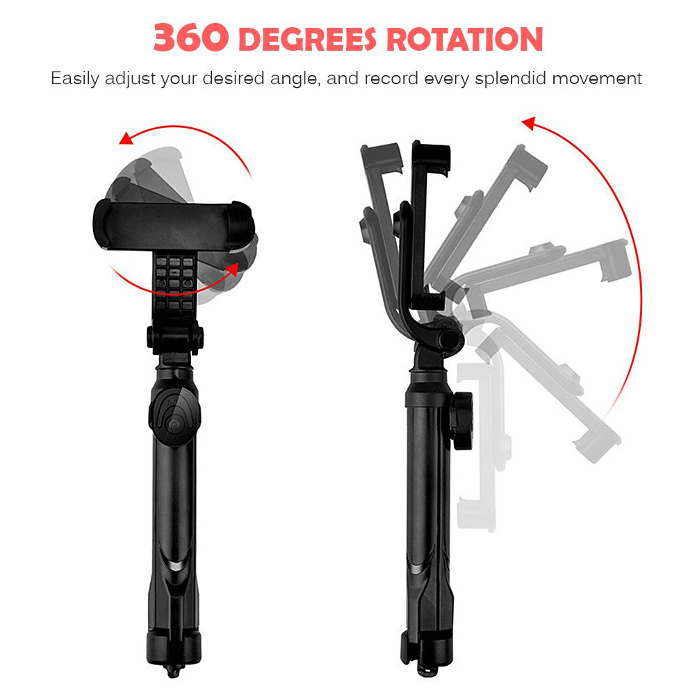 Record Golf Swing Phone Holder Golf Analyzer Accessories Extendable Phone Tripod Stand with Remote Shutter - White