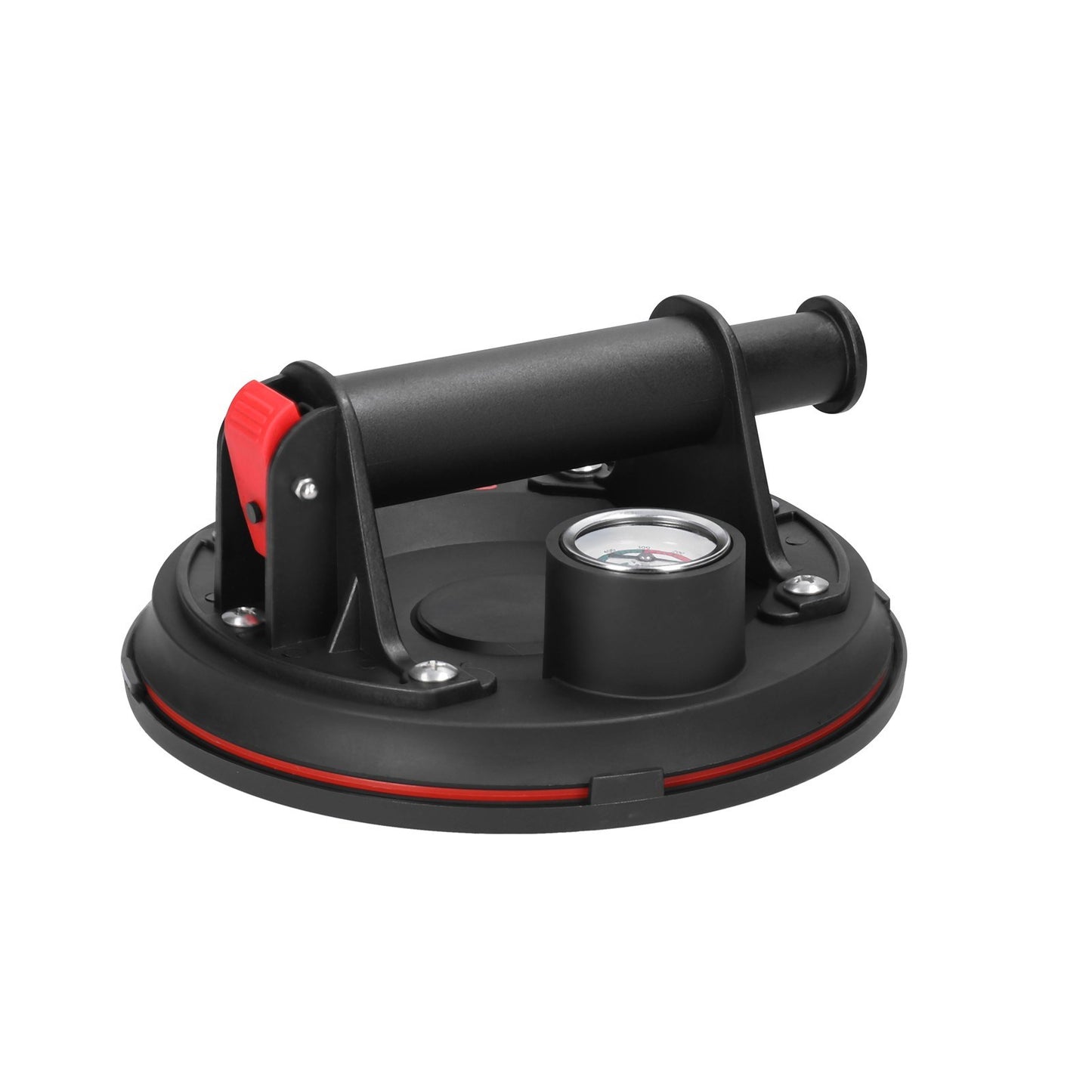 Cold-resistant and Heat-resistant 200mm Diameter Vacuum Suction Cup with Pressure Gauge 75kg High Bearing Capacity Heavy Duty Vacuum Ceramic Tile Lifter for Granite Glass Lifting Tool