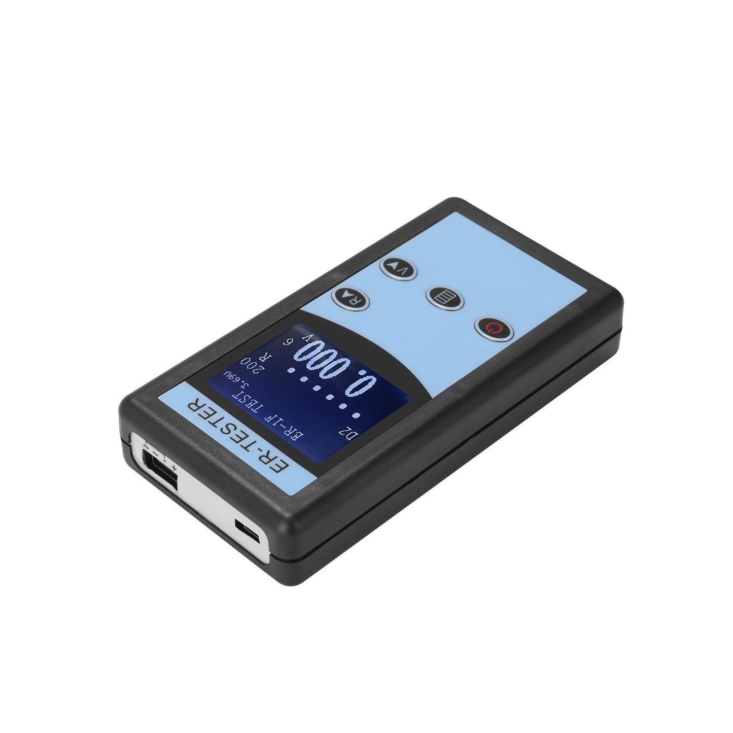 Battery Internal Resistance Tester Four-wire Battery Voltage Resistance Testing Tool for Lithium Nickel Hydrogen Phosphate Lithium Button Battery Handheld Portable Battery Tester with Backlight