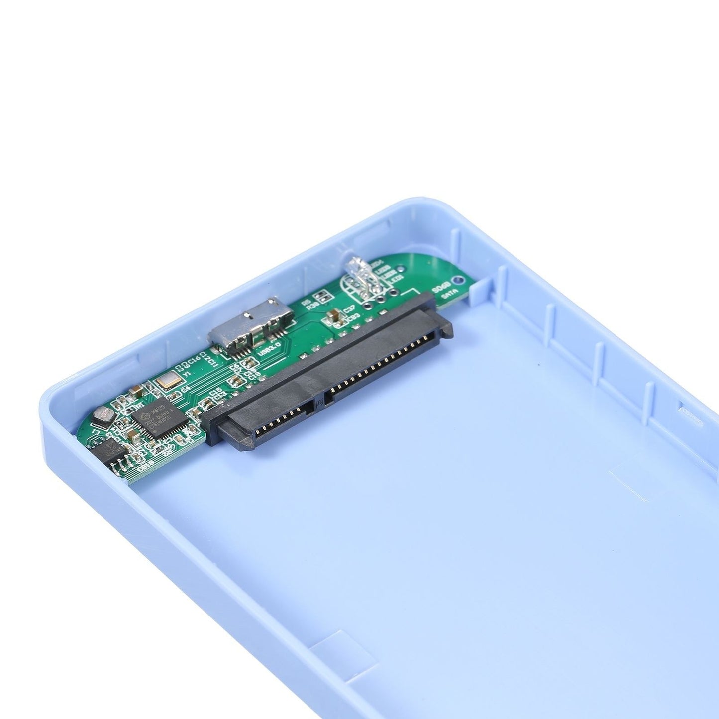 2.5 inch Hard Disk Case USB3.0 High-speed 5Gpbs Transmission External Enclosure SATA Hard Drive Case Support 2.5inch 7/9.5mm SATA HDD/SSD - Blue