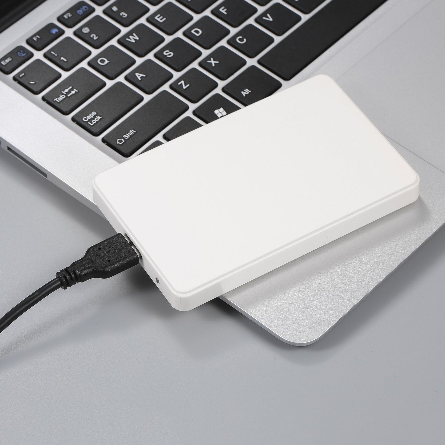 2.5 inch Hard Disk Case USB3.0 High-speed 5Gpbs Transmission External Enclosure SATA Hard Drive Case Support 2.5inch 7/9.5mm SATA HDD/SSD - White
