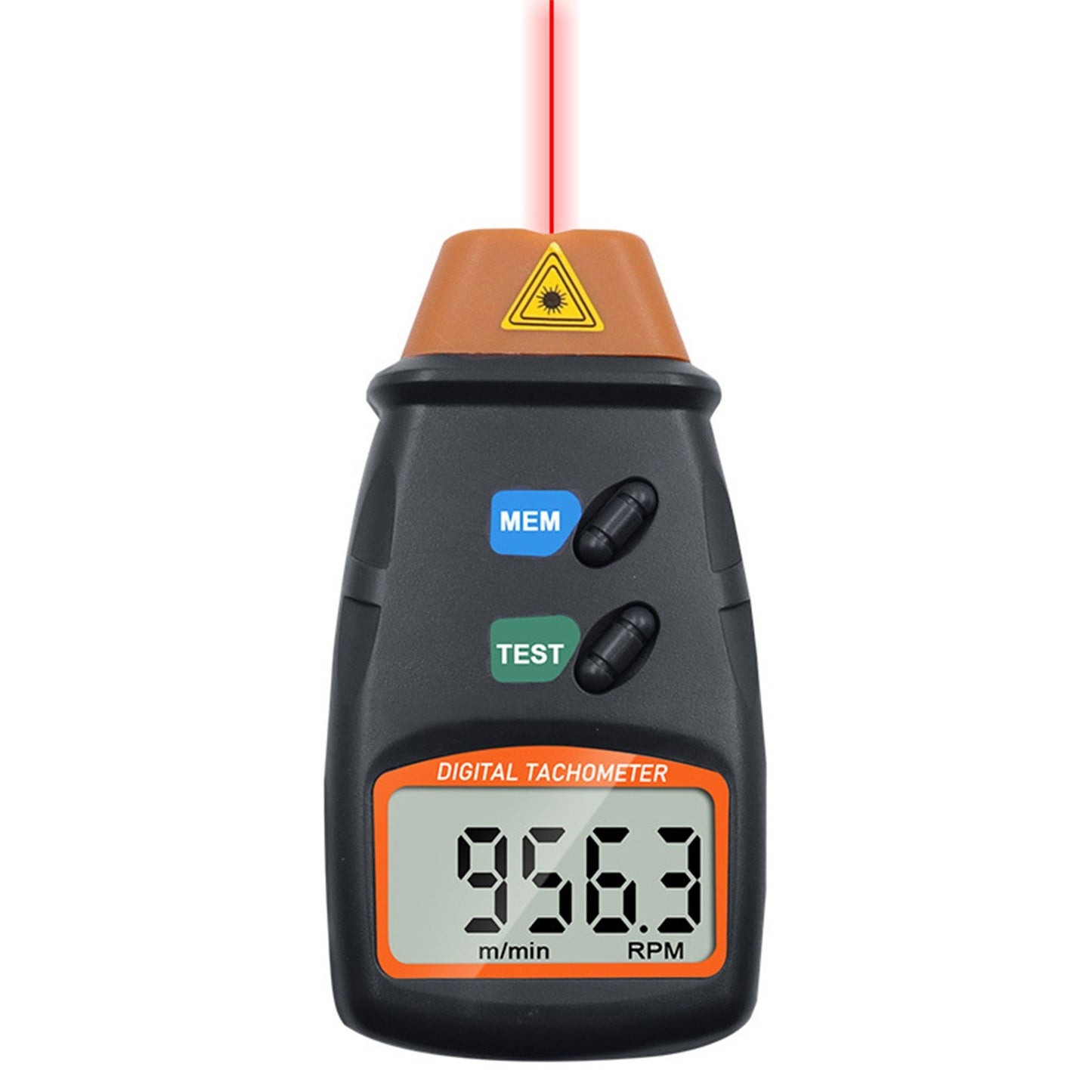 Handheld LCD Digital Laser Tachometer Non-Contact 2.5-99999RPM Tach Motor Speed Meter for Motors Wheels Fans