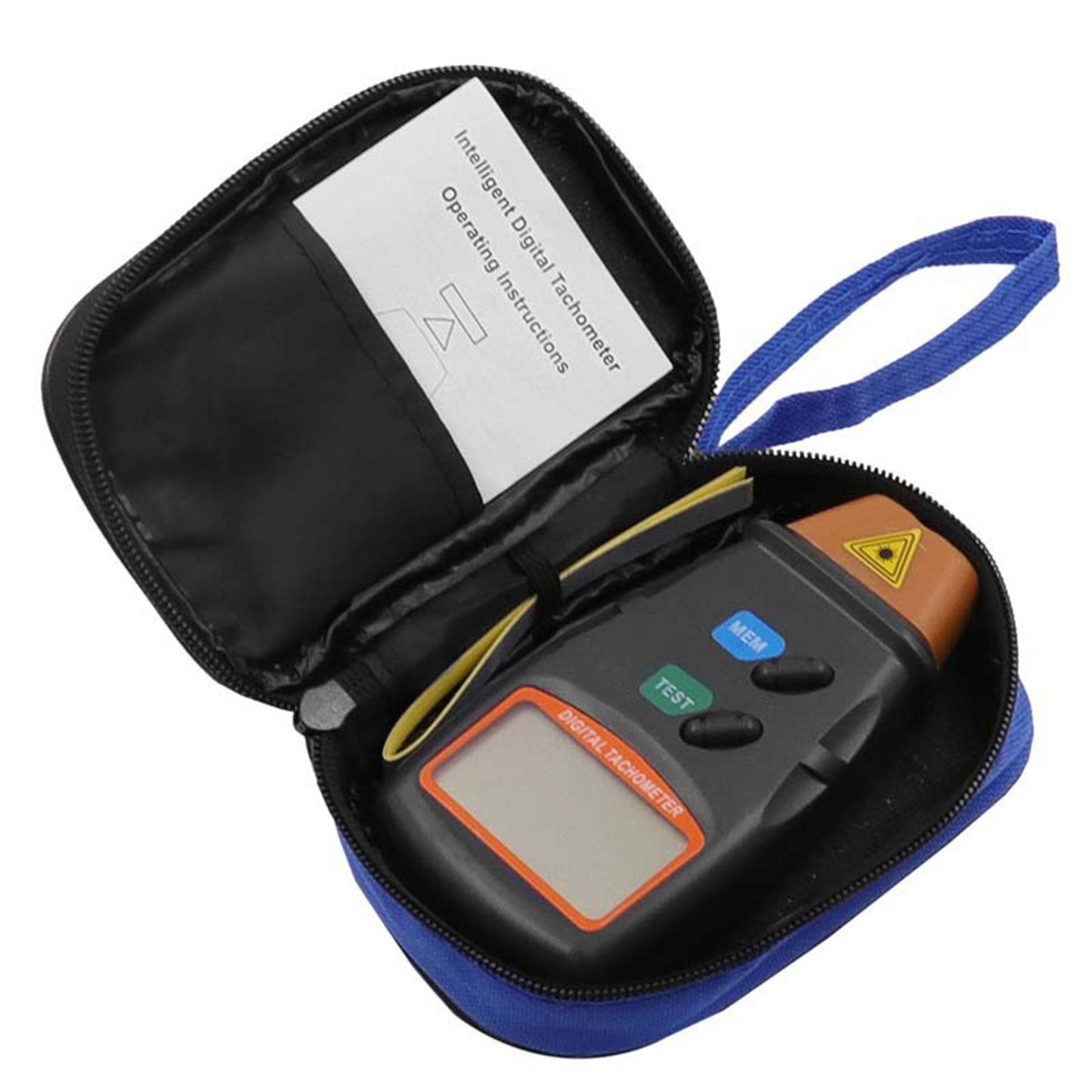 Handheld LCD Digital Laser Tachometer Non-Contact 2.5-99999RPM Tach Motor Speed Meter for Motors Wheels Fans