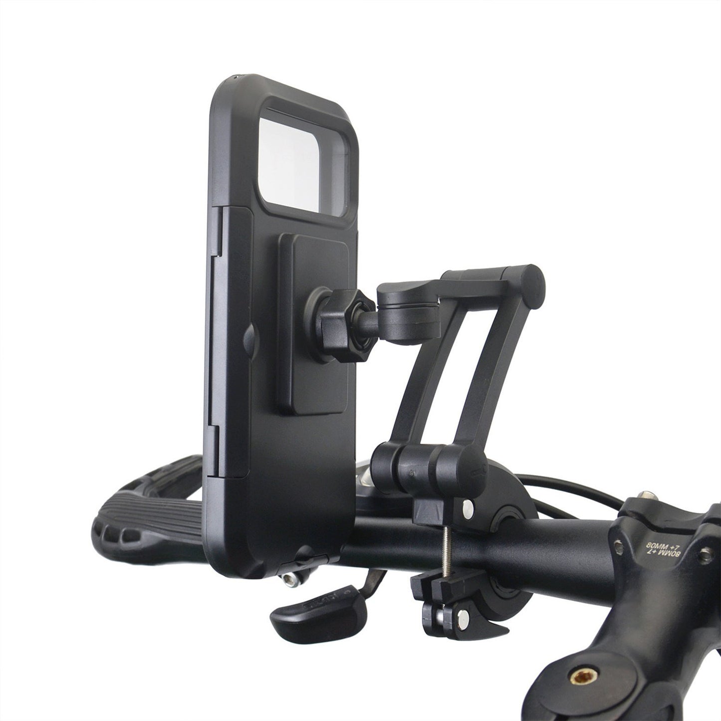 Bicycle Phone Holder Waterproof 360 Degrees Rotation Motorcycle Bike Handlebar Mount Bracket for Phone within 7''