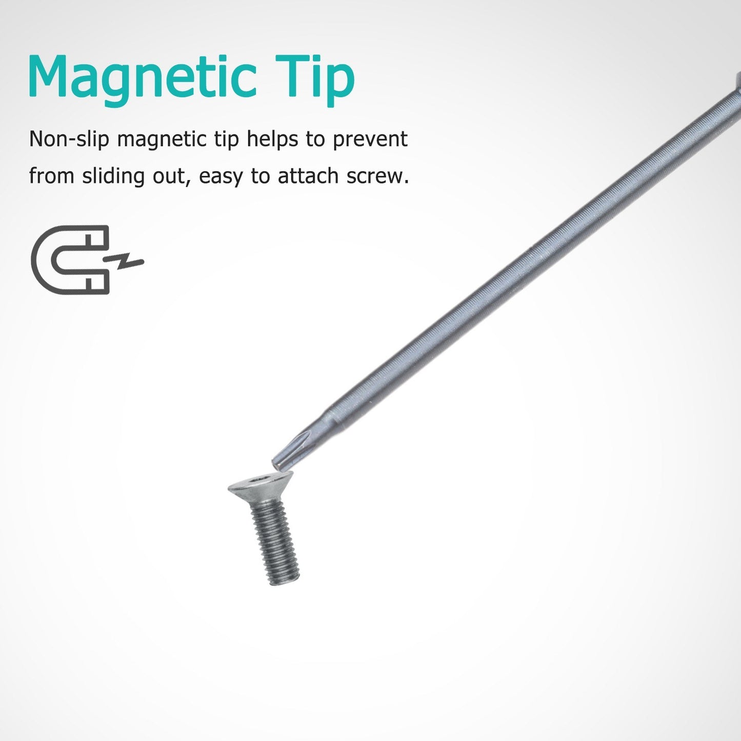 10Pcs/Set T6 Security Torx Bit 1/4-inch Drive S2 Alloy Steel Magnetic Screw Driver Bit Set for Power Screwdriver Electric Hand Drill