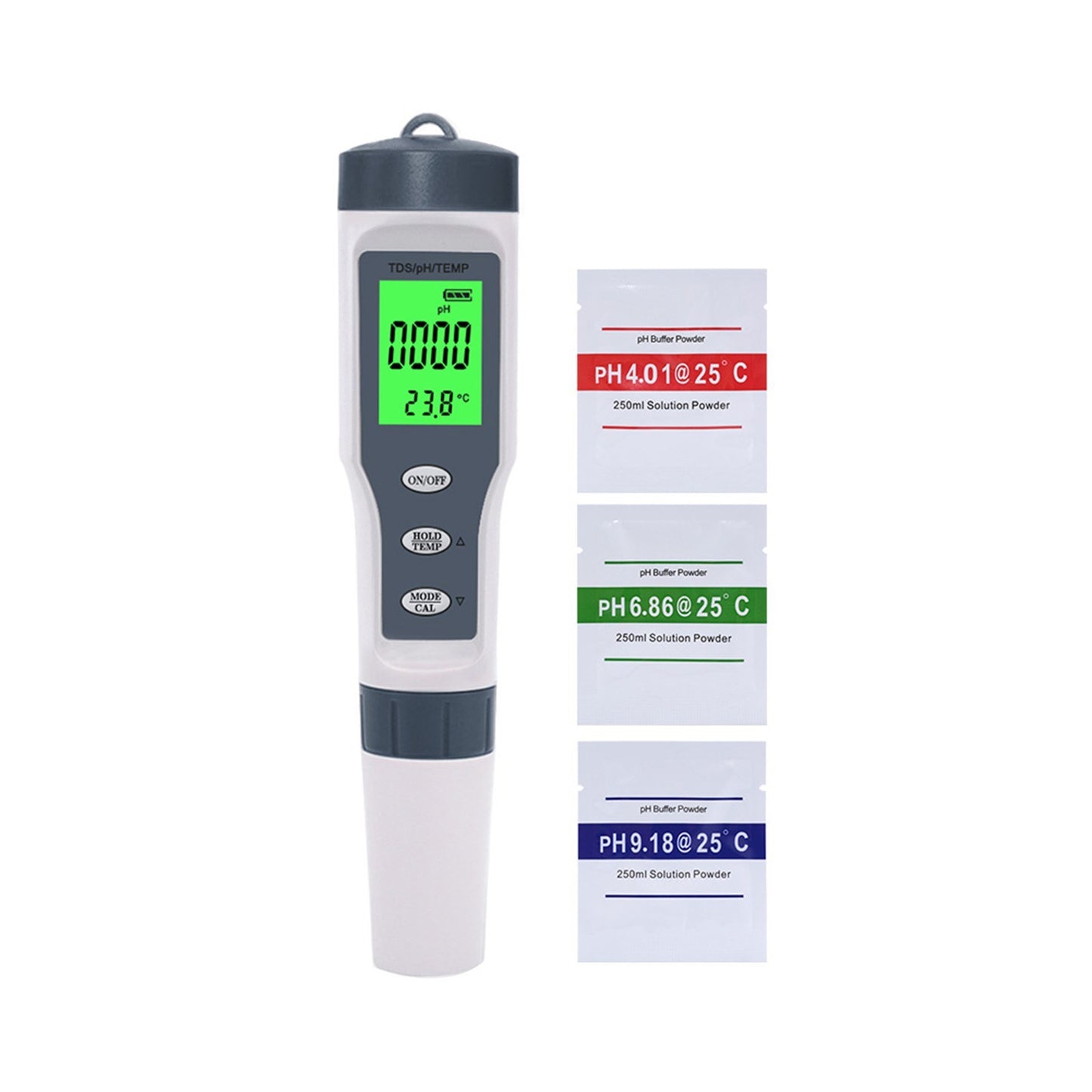 3-in-1 Digital TDS Tester Pen with PH TDS Temperature Measurement High Accuracy 1-19999ppm and 0-14 PH Range Backlit Display